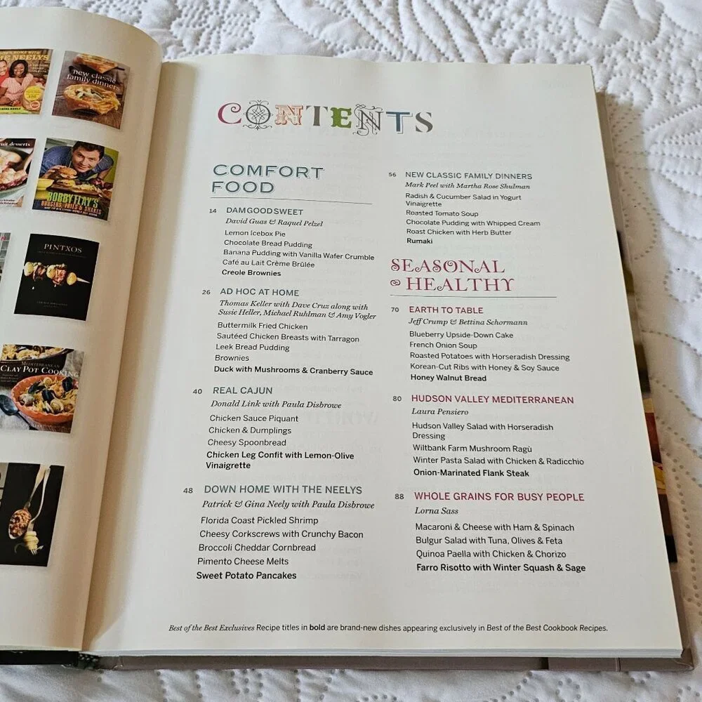 Best Of The Best Cookbook Recipes By Food & Wine Hardcover 2010